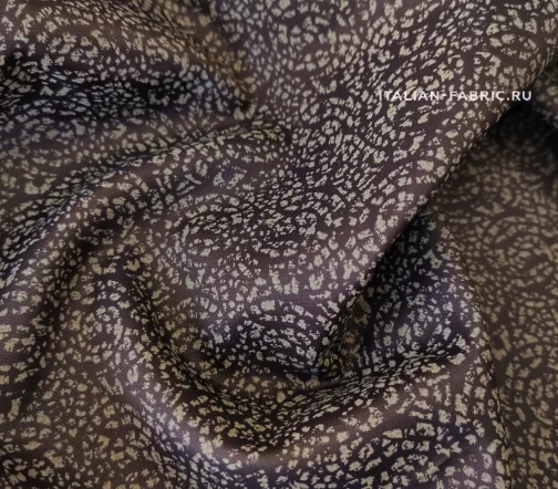 Подкладочная ткань "Муар", фон коричневый, 1032101
