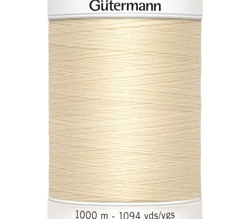Нить Sew All для всех материалов, 1000м, 100% п/э, цвет 414 св.кремово-бежевый, Gutermann 701939