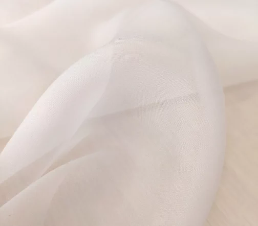 Органза однотонная, цвет молочный, 01486-4