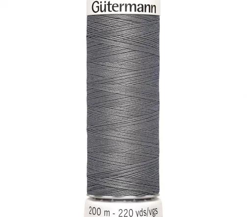 Нить Sew All для всех материалов, 200м, 100% п/э, цвет 496 серо-стальной, Gutermann 748277