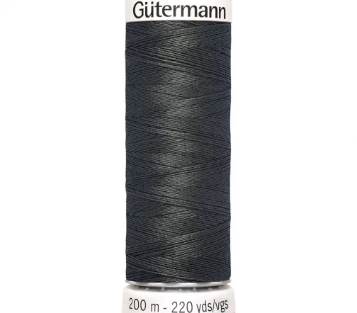 Нить Sew All для всех материалов, 200м, 100% п/э, цвет 636 серо-коричневый, Gutermann 748277