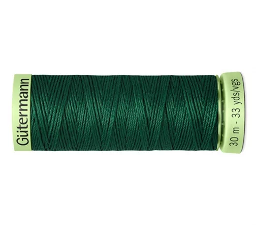 Нить Top Stitch для отстрочки, 30м, 100% п/э, цвет 340 зеленый трилистник, Gutermann 744506