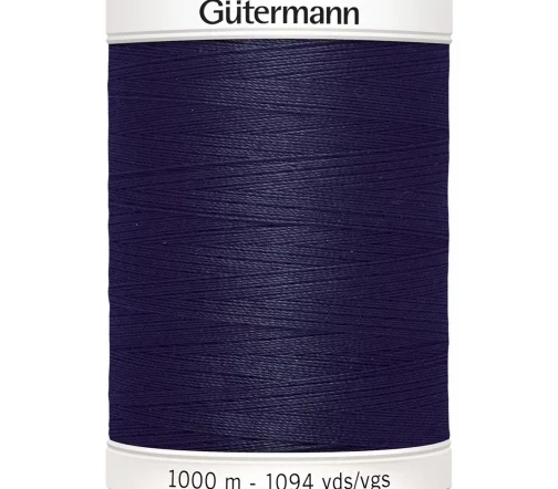 Нить Sew All для всех материалов, 1000м, 100% п/э, цвет 339 т.чернильный-синий, Gutermann 701939