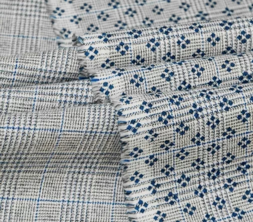 Сорочечный двусторонний хлопок "Гленчек с ромбами", 01860