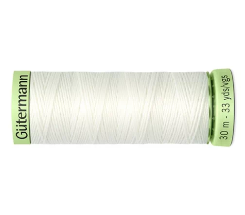 Нить Top Stitch для отстрочки, 30м, 100% п/э, цвет 111 айвори, Gutermann 744506