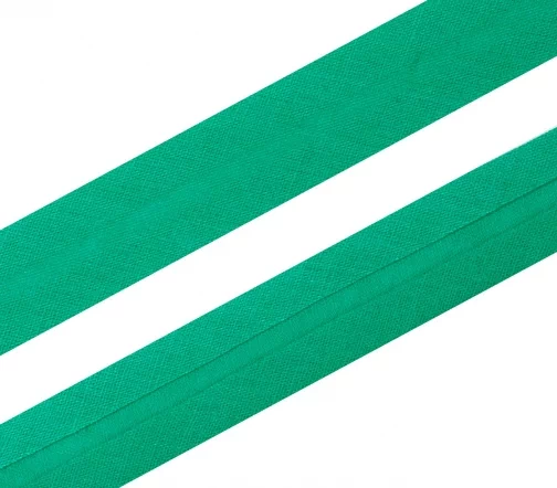 Косая бейка SAFISA, 20мм, хлопок, цвет 076, зеленая патина