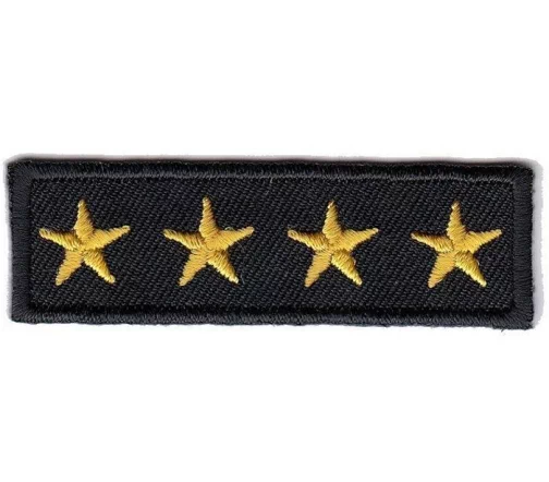 Термоаппликация Marbet "Полоса, звёзды золото", 6 х 1,8 см, 569690.A