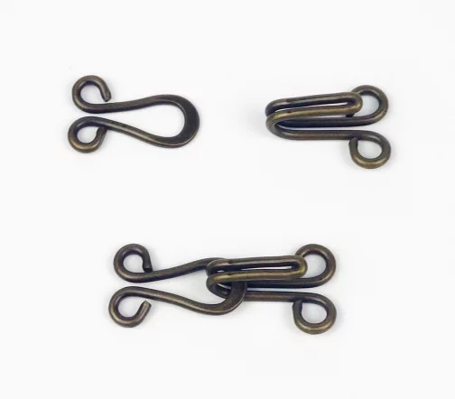 Крючки декоративные, металл, пришивные, арт. 107302-088 (цвет ант.бронза)