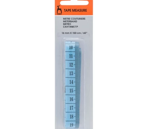 Сантиметр 16мм/150см, цвет синий, PONY 99101-4