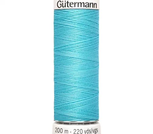 Нить Sew All для всех материалов, 200м, 100% п/э, цвет 028 бирюзово-голубой, Gutermann 748277