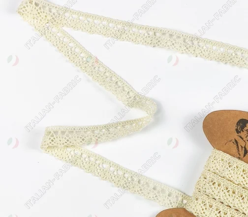 Кружево плетеное GOODMAN, ширина 10 мм, уп./5 м, цвет молочный