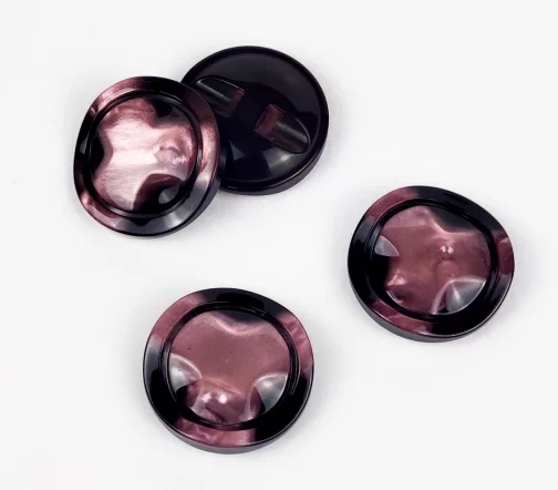 Пуговица, Union Knopf, на ножке, пластик, цв.розовый, 28мм, 453487-028-0046