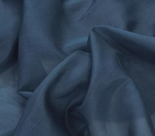 Батист шелковый, цвет темно-синий, BCS11-11