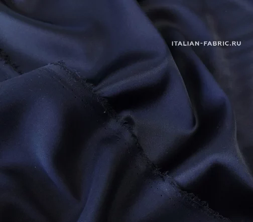 Шелк атласный темно-синий, SEA11-23