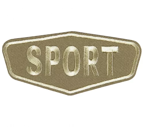 Термонаклейка HKM "SPORT", 7,8 х 3,5 см, цвет бежевый, 38630-9