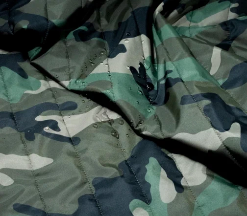 Мембранная курточная стеганая ткань на синтепоне "Милитари", 6112224