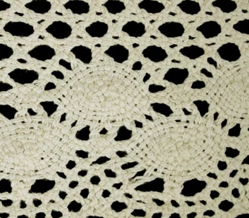 Кружево хлопковое, ширина 65 мм, цвет экрю, C-214