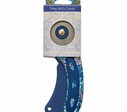 HGC7661.01 Нож раскройный круглый, 45 мм, цвет синий, Hemline Hobby