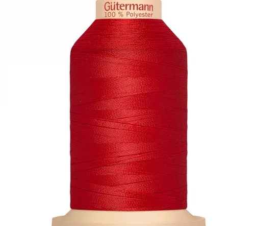 Нить Tera 180 оверлочная, 2000м, цвет 365 ярко-алый, Gutermann 735884