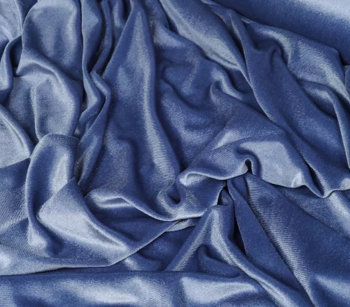 Бархат стрейч, цвет джинс, VP11-7