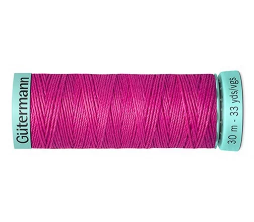 Нить Silk R 753 для фасонных швов, 30м, 100% шелк, цвет 733 розовая фуксия, Gutermann 723878