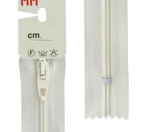 Молния Meras Rizip спираль, 20 см, неразъёмная, 4 мм, цвет 2314, молочный