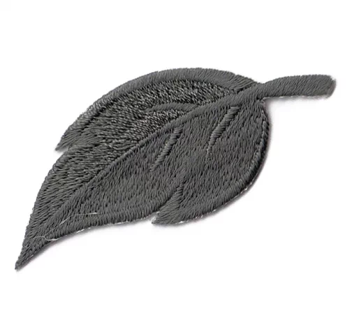 Термоаппликация Marbet "Лист крупный", 6,4 х 2,6 см, темно-серый, 565111.E