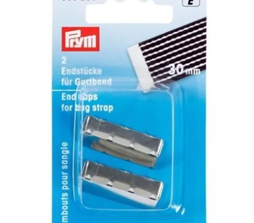 965250 Наконечники для ремня 30 мм серебристый 2шт Prym