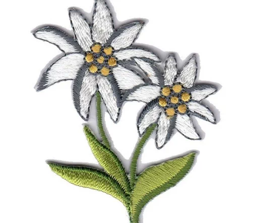 Термоаппликация Marbet "Цветок белый/желтый", 6 x 4,7 см, 569772.A