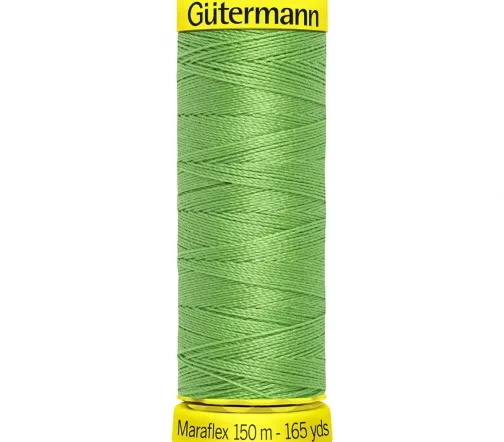 Нить Maraflex для трикотажа, 150м, 100% п/э, цвет 154 средне-салатный, Gutermann 777000