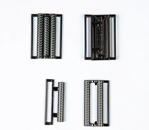 Пряжка-застежка, 40 мм, металл, цвет черный никель, 69201