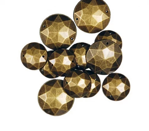 Набор  декоративных элементов Favorite Findings, "Золотые круги" 10*20 мм, 11 шт