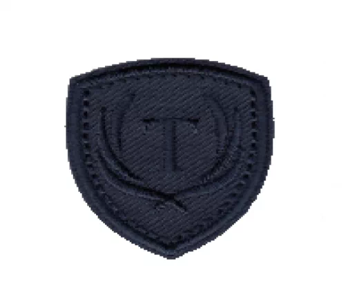 Термоаппликация Marbet "Эмблема "Т", 3,1 х 3,5 см, темно-синий, 565344.047