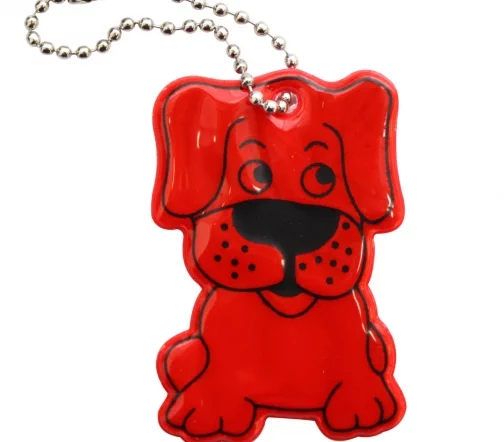 7714886 Световозвращатель "Собака" 4х5,8 см, 2шт/уп., цвет красный