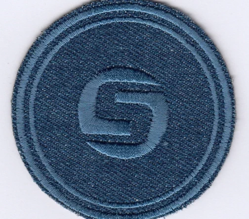 Термоаппликация Marbet "Круг S джинс", диаметр 6 см, 565001.M