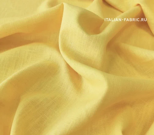 Лен плательно-костюмный, цвет светло-желтый, LI41-4711
