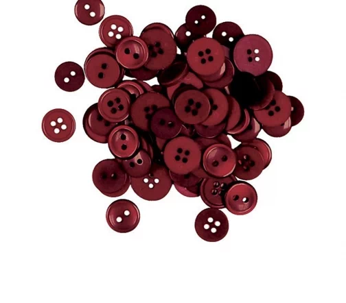 Пуговицы, Favorite Findings "Бургундия" 12-15 мм, 130 шт