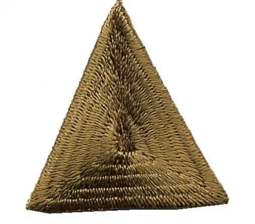 Термоаппликация "Треугольник", цвет светло-коричневый, 3,5 x 3,5 x 3,5 см, арт. 23532