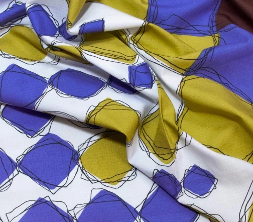 Поплин хлопковый в клетку, С10