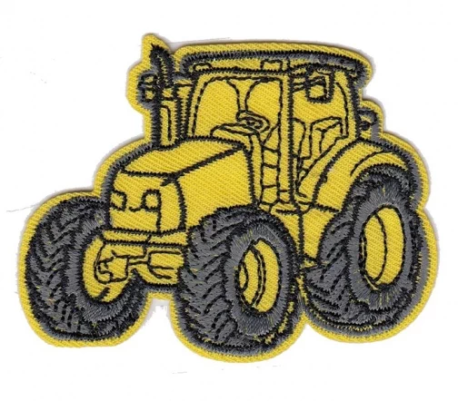 Термоаппликация "Трактор желтый", 5,6 х 7,3 см, арт. 569930.C
