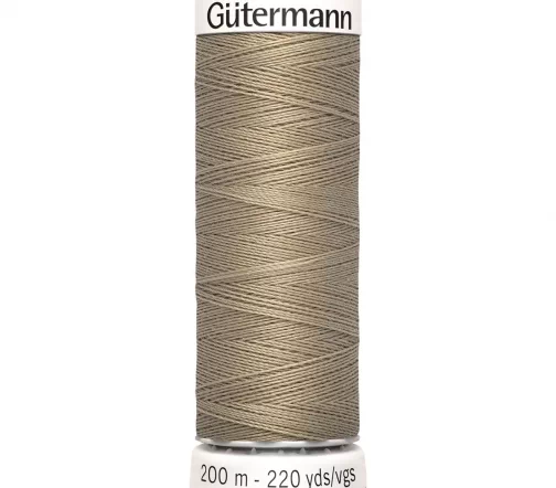 Нить Sew All для всех материалов, 200м, 100% п/э, цвет 263 бежево-оливковый, Gutermann 748277