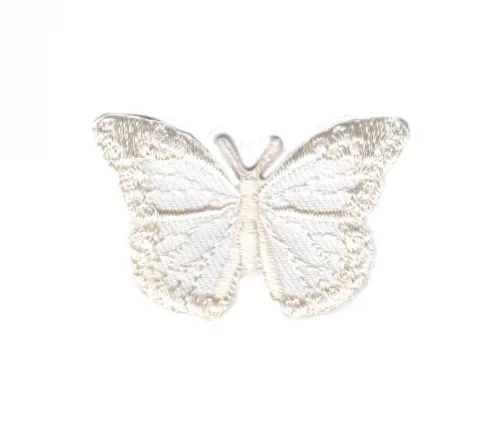 Термоаппликация "Бабочка малая", 2,5 х 3,8, белый, арт. 565117.D