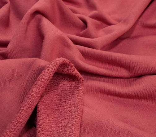 Футер трехнитка петля однотонный, цвет брусничный, 1032311