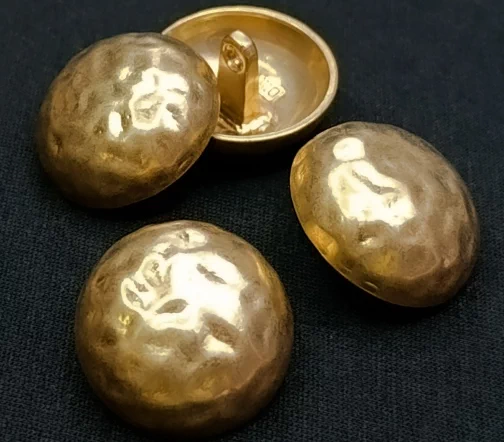 Пуговица DILL, на ножке, металл, цвет золото, 25 мм