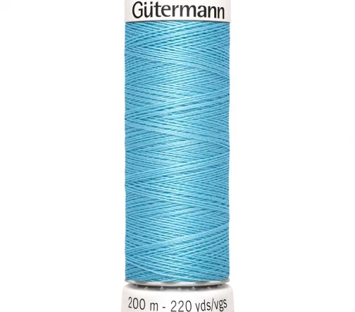 Нить Sew All для всех материалов, 200м, 100% п/э, цвет 196 бледно-лазурный, Gutermann 748277