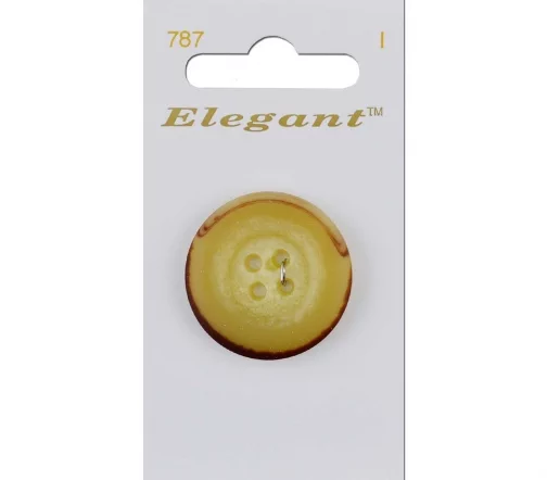Пуговицы, Elegant, арт. 787 I, 4 отв., 32 мм, пластик, 1 шт.