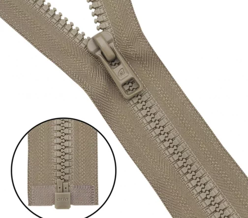 Молния ARTA "трактор" разъем. (1 зам.,Т6) -60см (2076) (A810 серо-коричневый), 193-60-A810