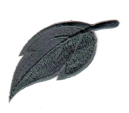 Термоаппликация Marbet "Лист крупный", 6,4 х 2,6 см, серый, 565111.D