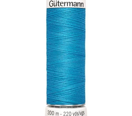 Нить Sew All для всех материалов, 200м, 100% п/э, цвет 197 лазурно-голубой, Gutermann 748277