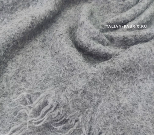 Букле пальтовое Bottega Veneta, цвет серый, 1122005-2